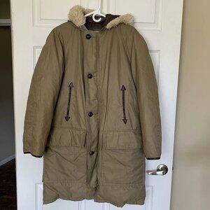 Peerless Garment Dew Line Water Fowl Down Duvet Winter Parka Coat Sz 40 Vintage